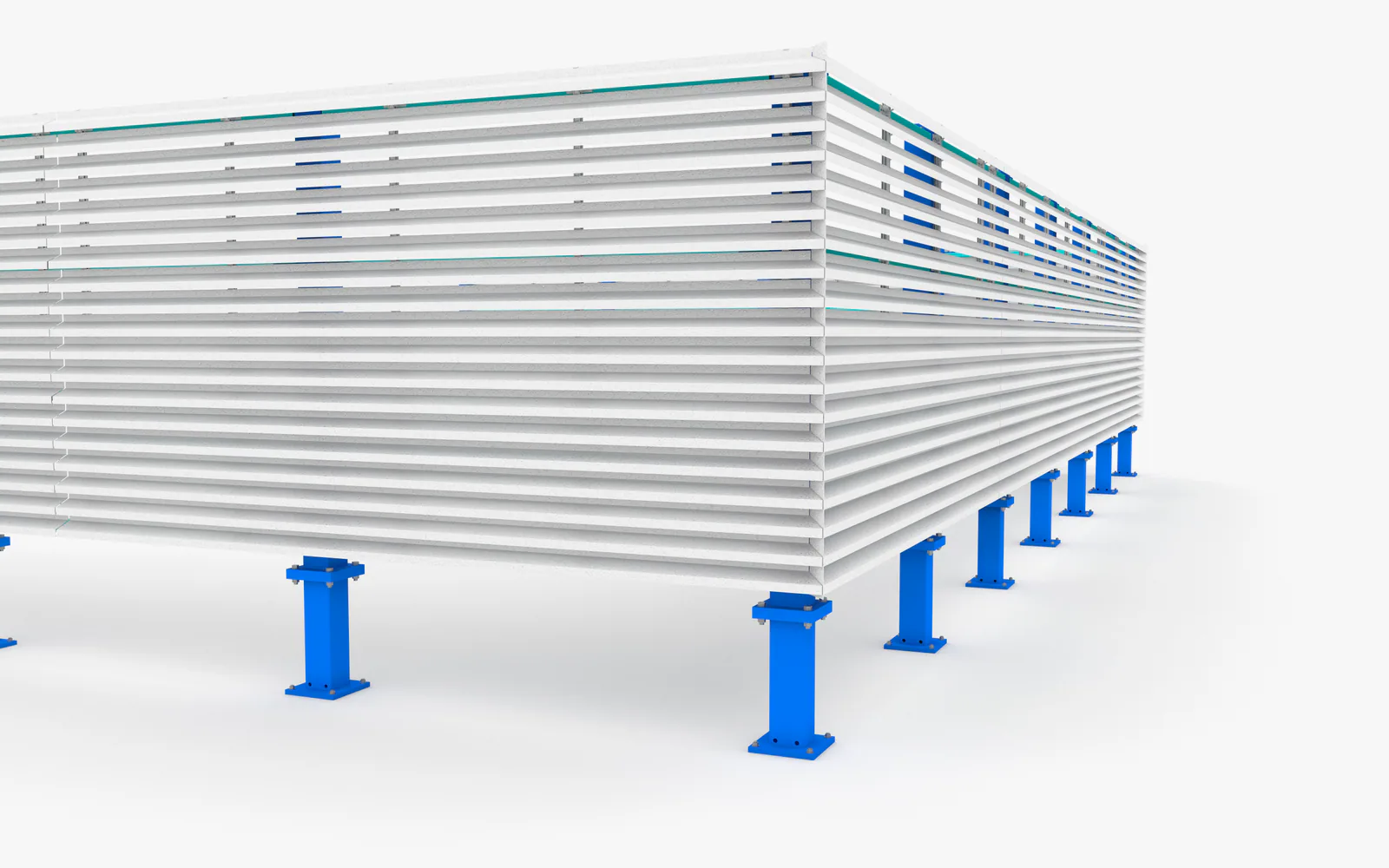 ThinkSteel Referenz – Stahlbauvisualisierung einer technischen Einhausung
